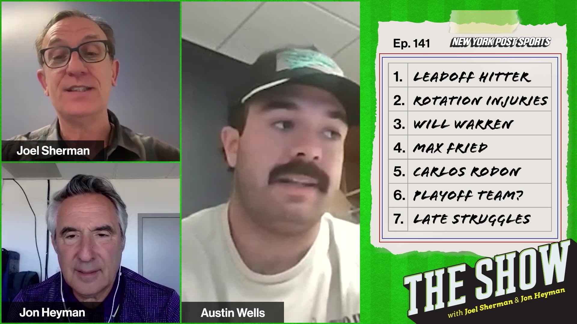 Austin Wells "didn't expect" to hit leadoff but thinks "it's pretty cool" | The Show