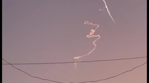 The skies of Israel minutes ago
