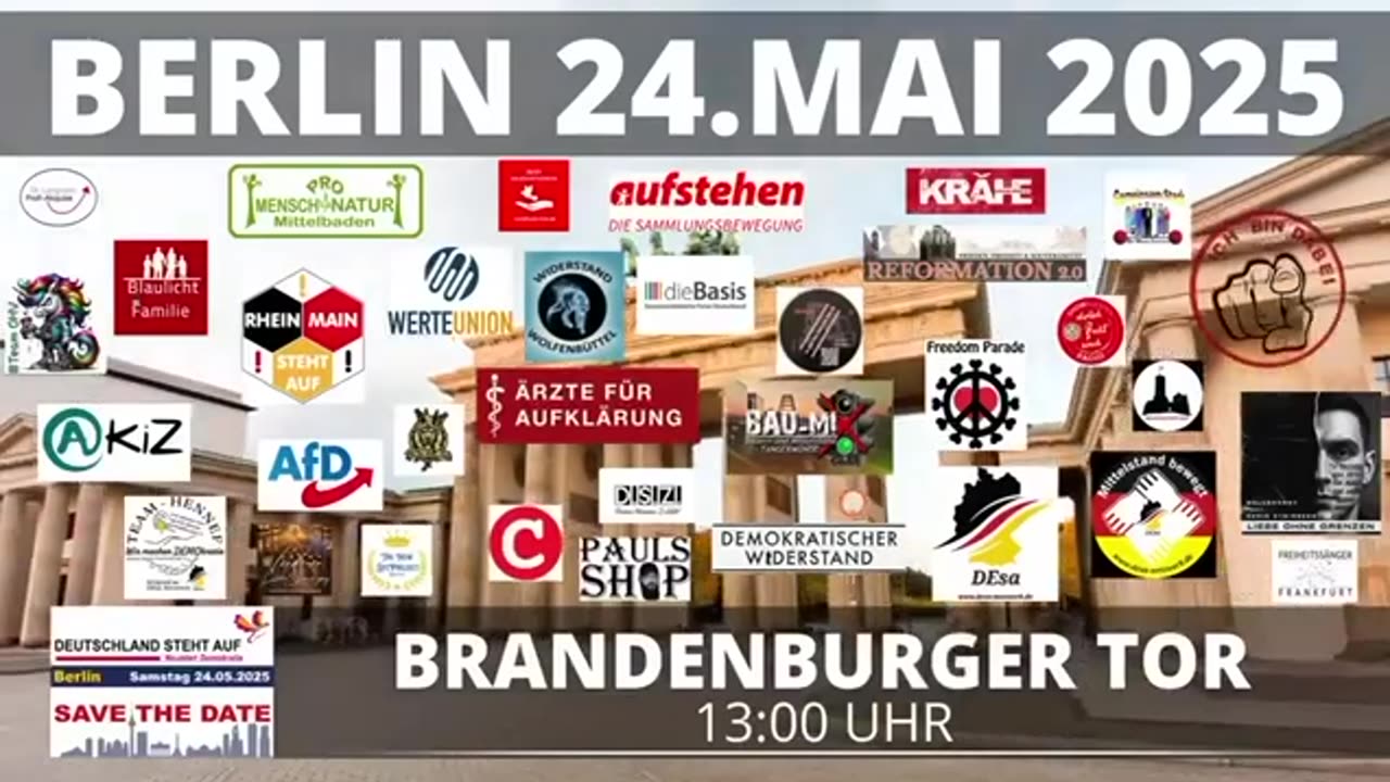 Gemeinsam sind wir stark 24.05.25 Demo Berlin !!!! Teilen !!!!