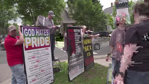 Preaching at the Pride in the Park -Northfield, MN