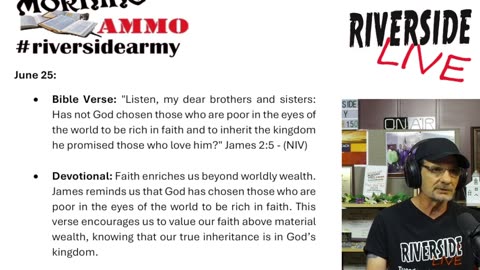 Riverside Morning Ammo Daily Devotional 6.25.25
