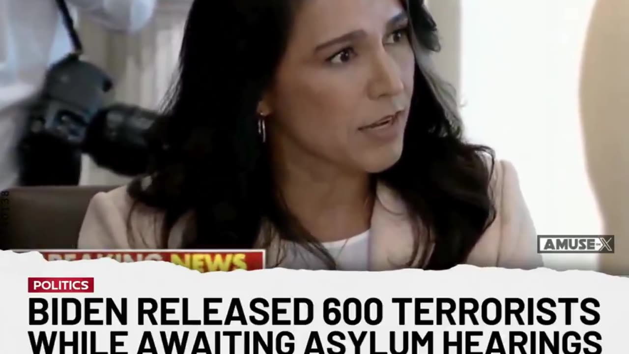 Tulsi Gabbard outlines the hundreds of terrorists released in the US under Biden