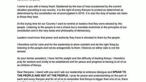 Uhuru Kenyatta Speak To The People, Not At The People