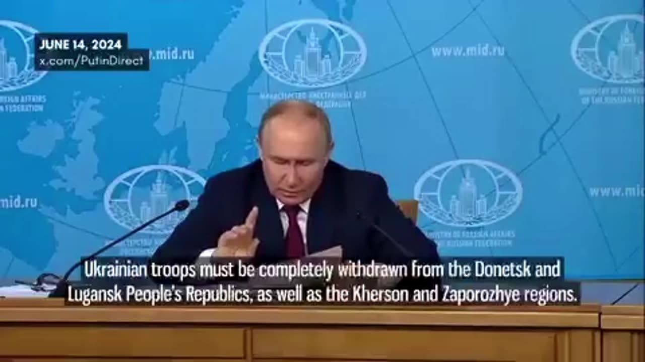 Putin ~ Ceasefire Under these conditions Ok..