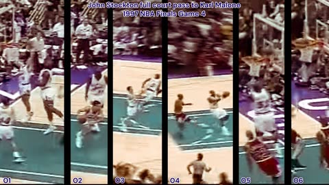 Prototype 216: John Stockton full court pass to Karl Malone 1997 NBA Finals Game 4