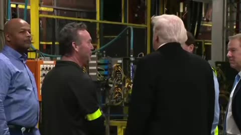 President Donald Trump tour Ford Rouge Complex during his visit to Detroit.