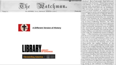 1836 News Article - Mental Philosophy ie Platonism , paganism etc is anti-Christian