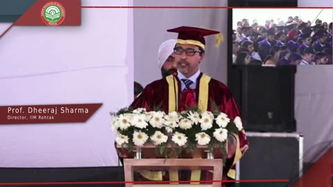 Guiding the Future: Prof Dheeraj Sharma’s Convocation 2019 Speech