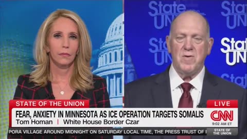 Tom Homan is now doubling down on plans to surge ICE operations targeting Somalis in Minnesota.