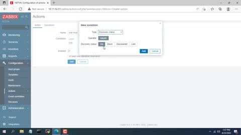 How to automatically add, remove the device on Zabbix