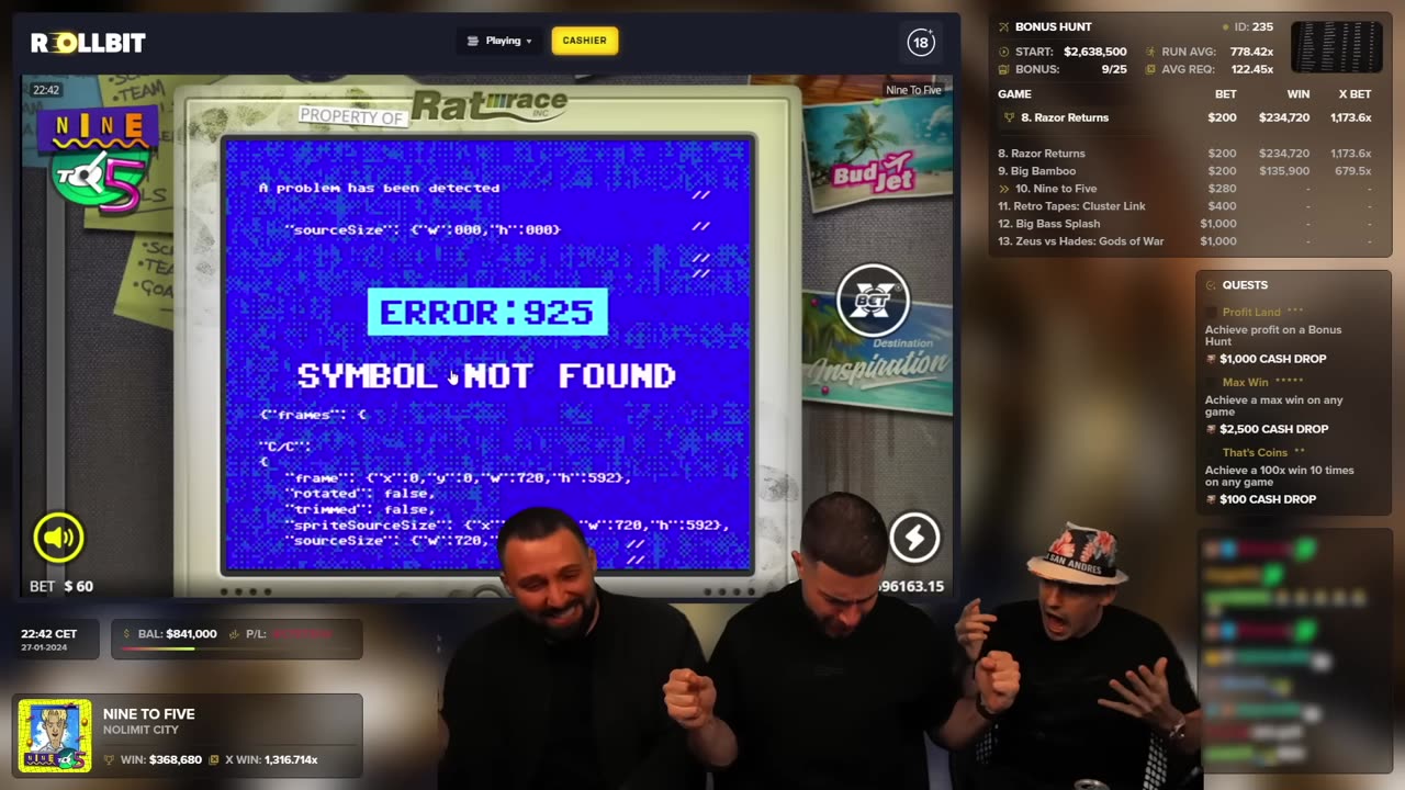 THAT TIME WE GOT THE MAX WIN ON JUICY FRUITS WITH @X7Dave and @bakabp