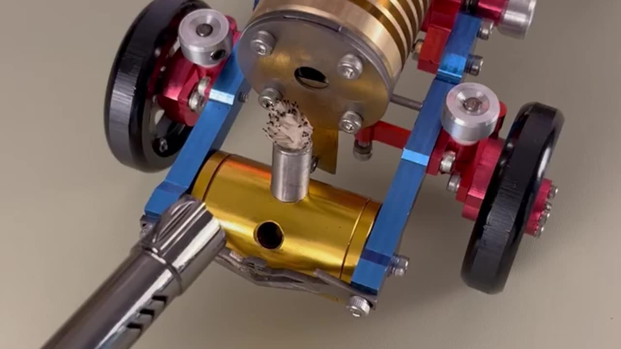 NikolaToy™ Fire absorbing Stirling tractor