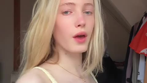 A blonde tgirl close to you