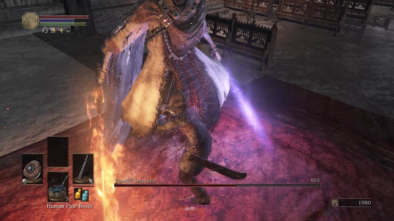 Hitless SL1 Pontiff Sulyvahn (Dark Souls 3)