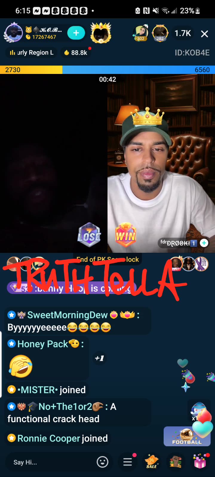 KOB 3RD SHIFT TEAM PK & SOLO LIVE NO LONGER WANTS TO BE WITH ASHLEY LOVE