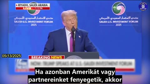 【HU】Trump figyelmeztetést adott ki az Egyesült Államokat és partnereit fenyegető erőknek