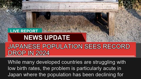 Japanese Population Sees Record Drop in