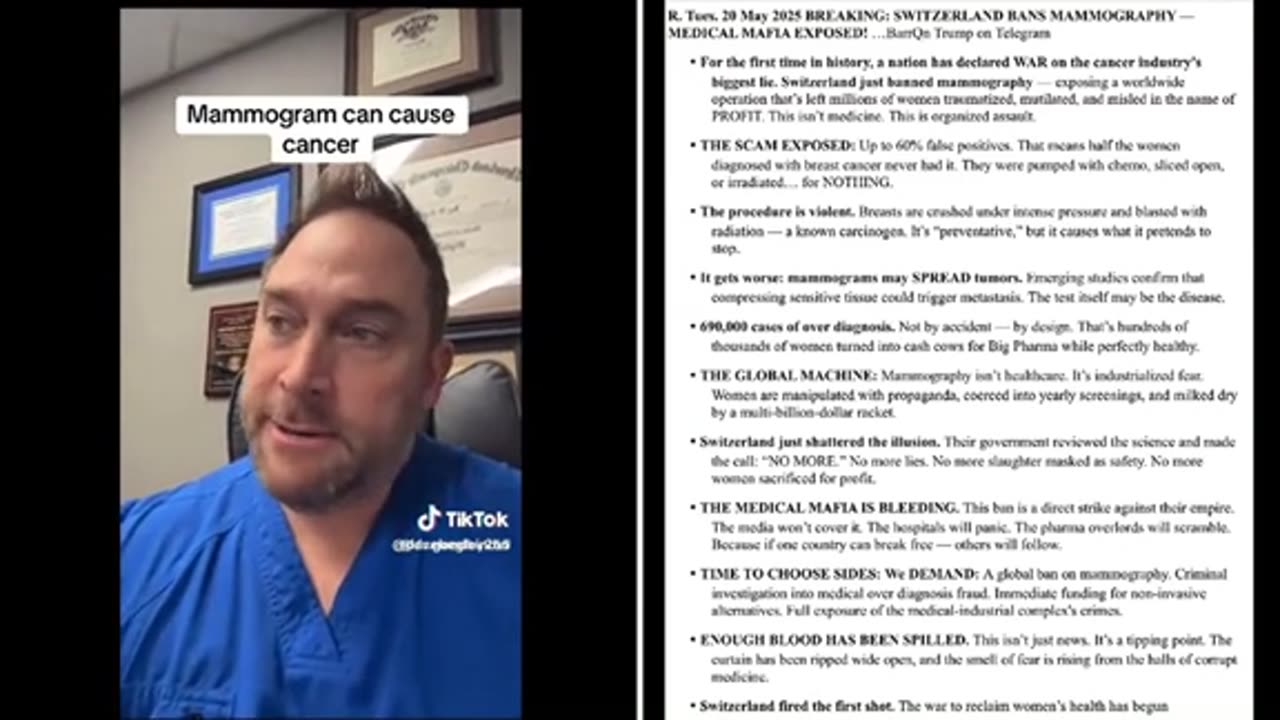 Dr on Mammogram hoax ..