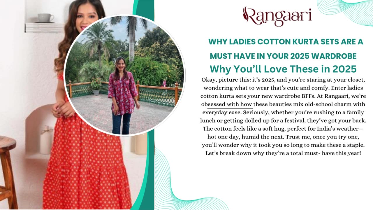 WHY LADIES COTTON KURTA SETS ARE MUST HAVE IN YOUR 2025 WARDROBE
