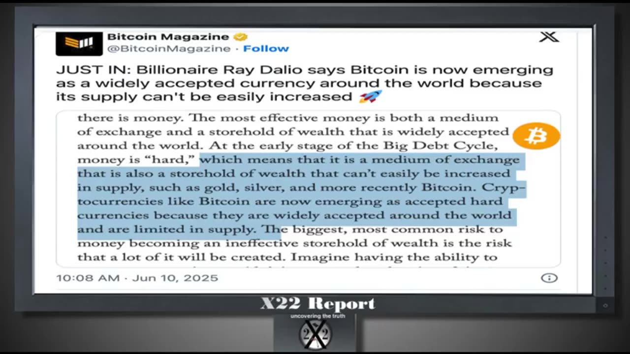 X-22 Financial Report - The Currency War Is Real, Alternative Against The Fiat Currency...6-10-25