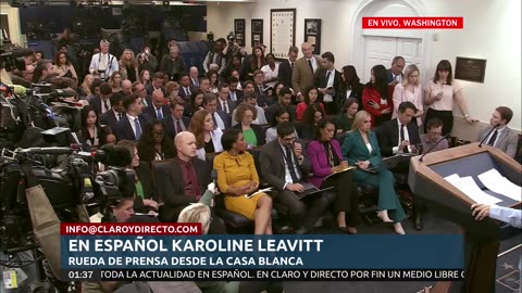 EN VIVO Y EN ESPAÑOL, Conferencia de prensa en la Casa Blanca, Karoline Leavitt (2)