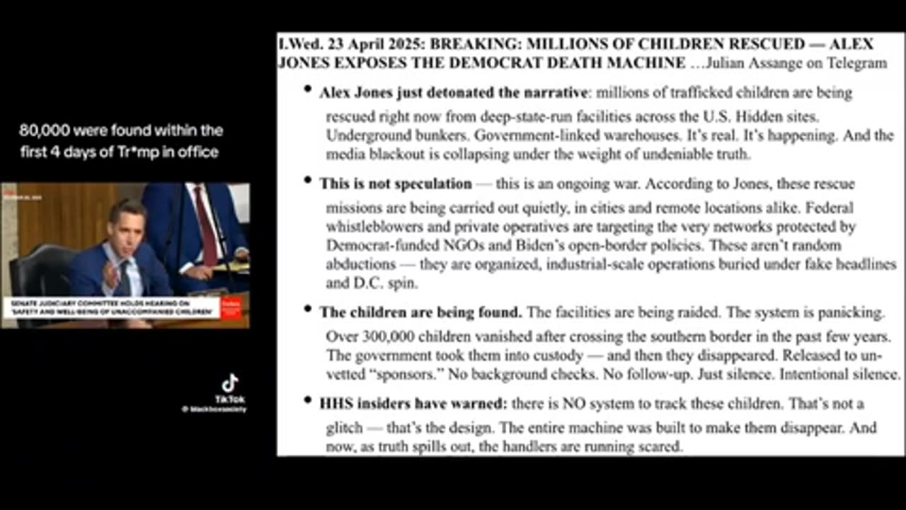 FAKE Biden admin and child/human trafficking..