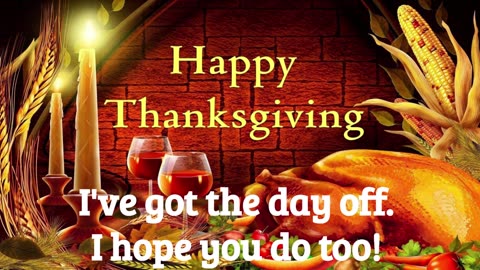 HAPPY THANKSGIVING EVERYONE!