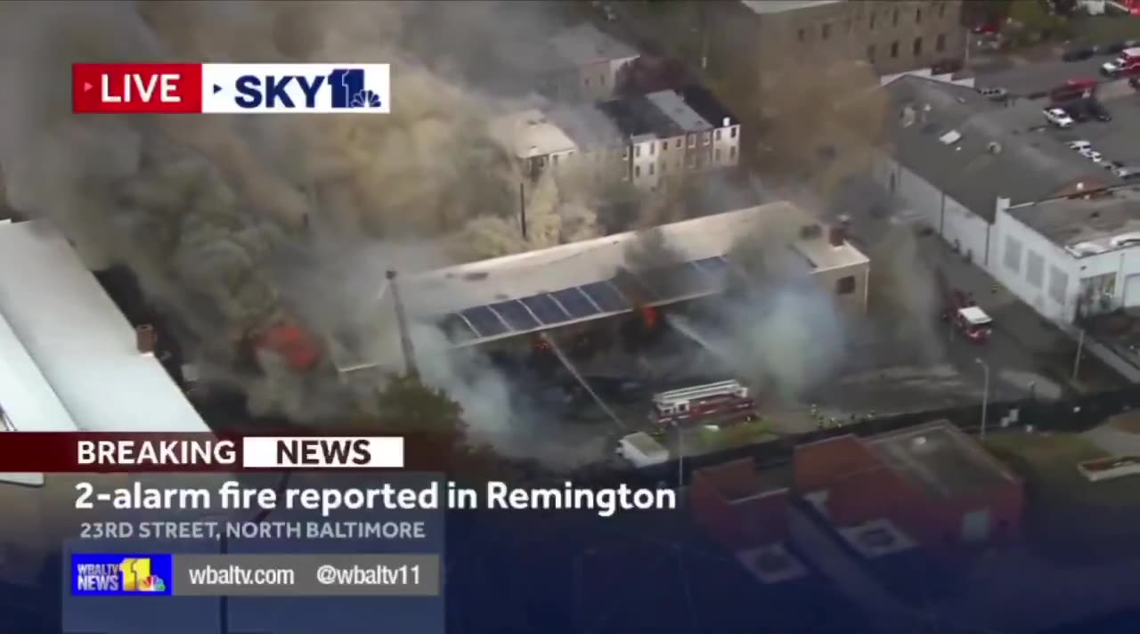 2-alarm fire reported in Remington N Baltimore.