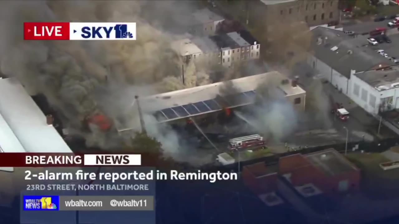 2-alarm fire reported in Remington N Baltimore.