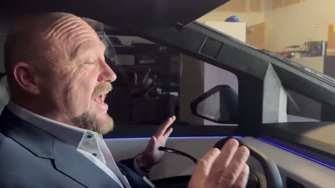 Alex Jones and Chase Gieser Experience Tesla Cyber Truck fr FIrst Time.