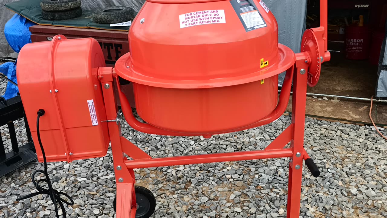Harbor Freight 3-1/2 cu. ft. Electric Cement Mixer
