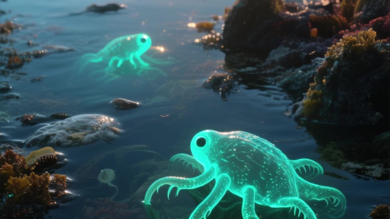 Plongée Profonde Le Langage de la Lumière - La Bioluminescence dans le Monde Marin in French