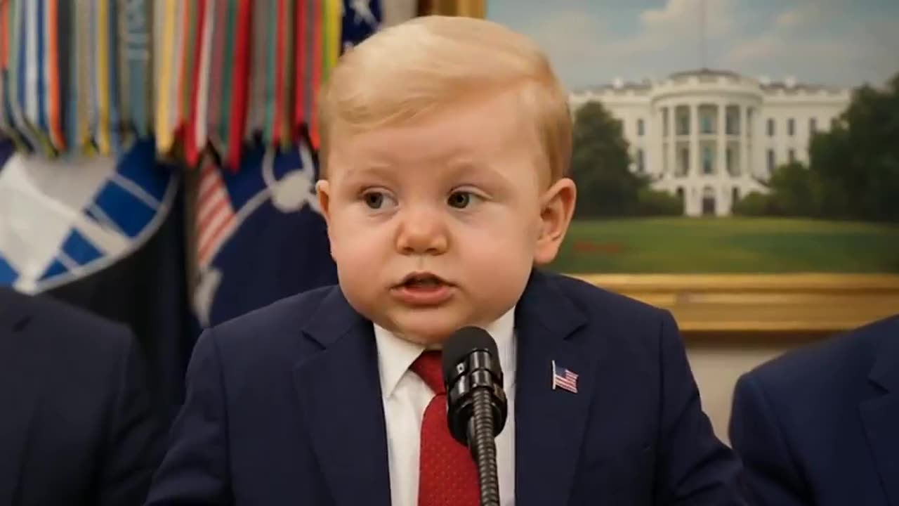 Little Trump Talks About Space Force.