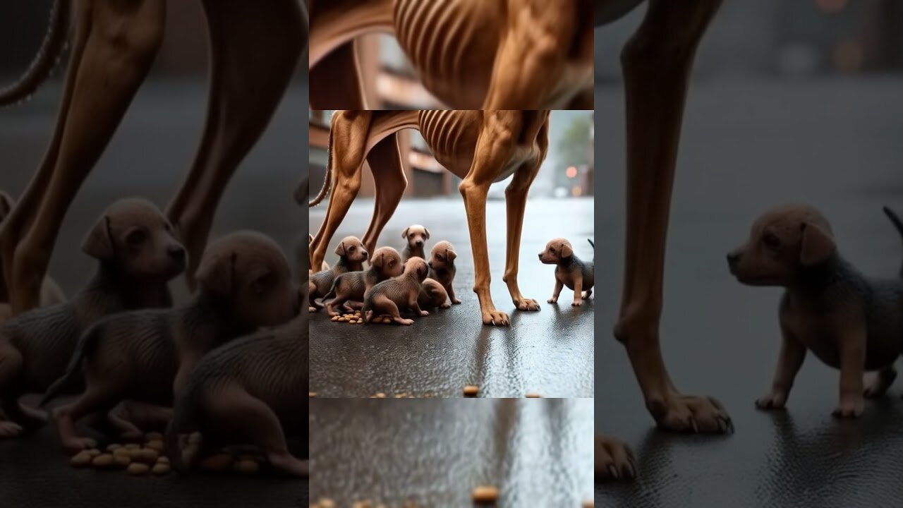 Many puppies left behind. #ai #cat #funny #dog #lovecat #catlike #comedy