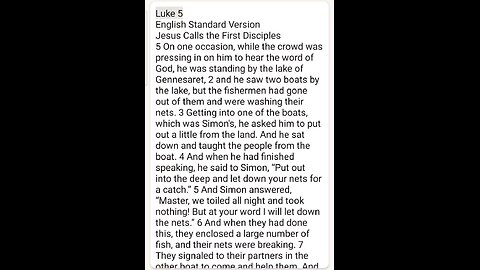 Luke Chapter 5 ESV