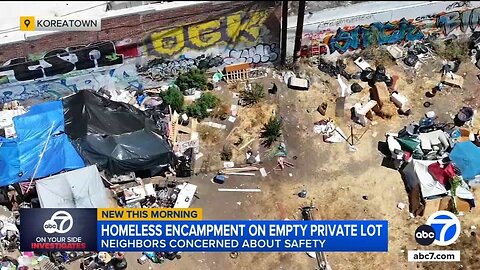 Sprawling la Homeless Encampment Has Tennis Court, Garden, BBQ Pit