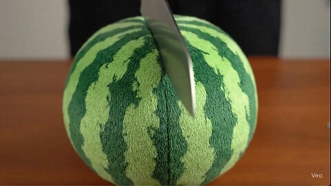 Satisfying ASMR — Cutting Plush Fruits | Relaxing & Viral AI Video