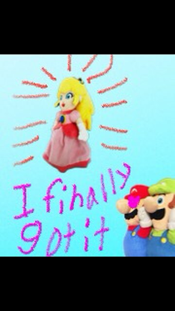 I finally got the pricess peach plush