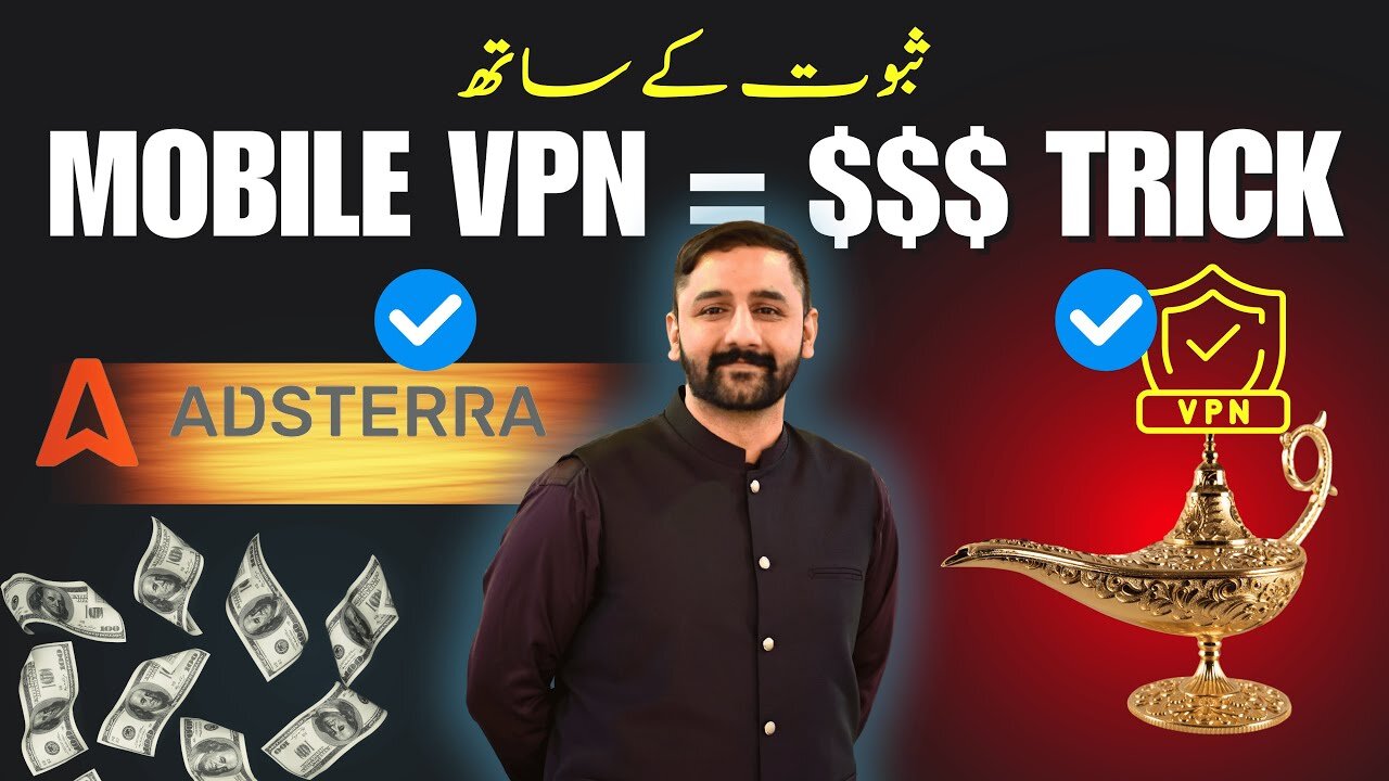 Earn Money with Adsterra Direct Links Using Mobile VPN _ Adsterra $$$ Trick