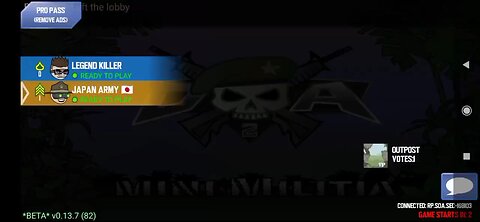 Mini militia online match with 1 Vs 1