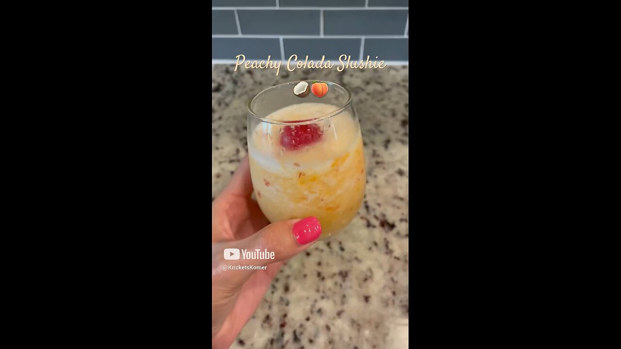 Peachy Colada Slushie