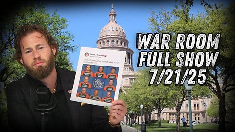 WAR ROOM WITH OWEN SHROYER - 7/21/2025: New MAGA Coalition Led By Mark Levin & Ben Shapiro Celebrates 6 Months Of Winning With President Trump!
