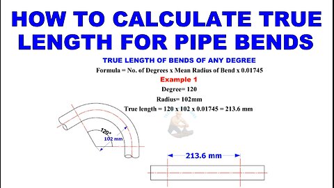 How to compute the pipes developed length.
