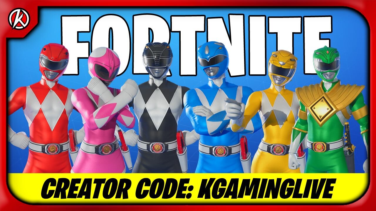🔴 FORTNITE /-/ WHICH POWER RANGER IS YOUR FAVOURITE?