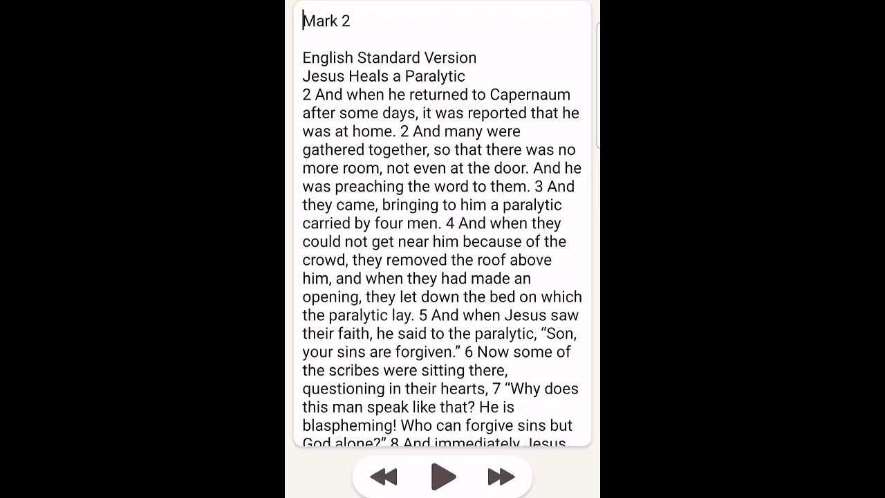 Mark Chapter 2 ESV