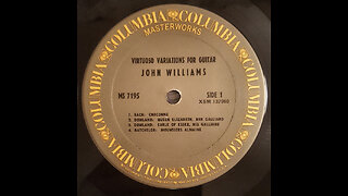 Vinyl artifact: John Williams - Virtuoso Variations for Guitar (1972)