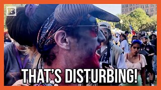WTF Is That? Horned "No Kings" Protester Harasses Trump Supporters