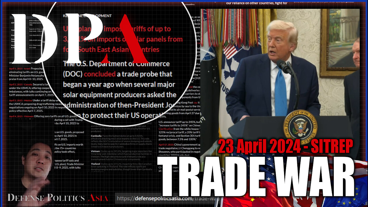 [ Trade War SITREP ] TRUMP TO ROLL BACK CHINA TARIFF??? Insane Solar Panel tariff; India-US deal!!!