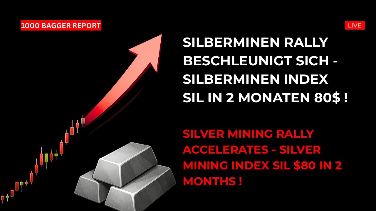 Silberminen Rally beschleunigt sich - Silberminen Index SIL in 2 Monaten 80$ !