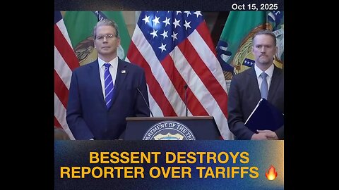 🇺🇸 Scott Bessent DESTROYS Reporter Over Trump Tariffs | “It’s Not a Tax!” 🔥
